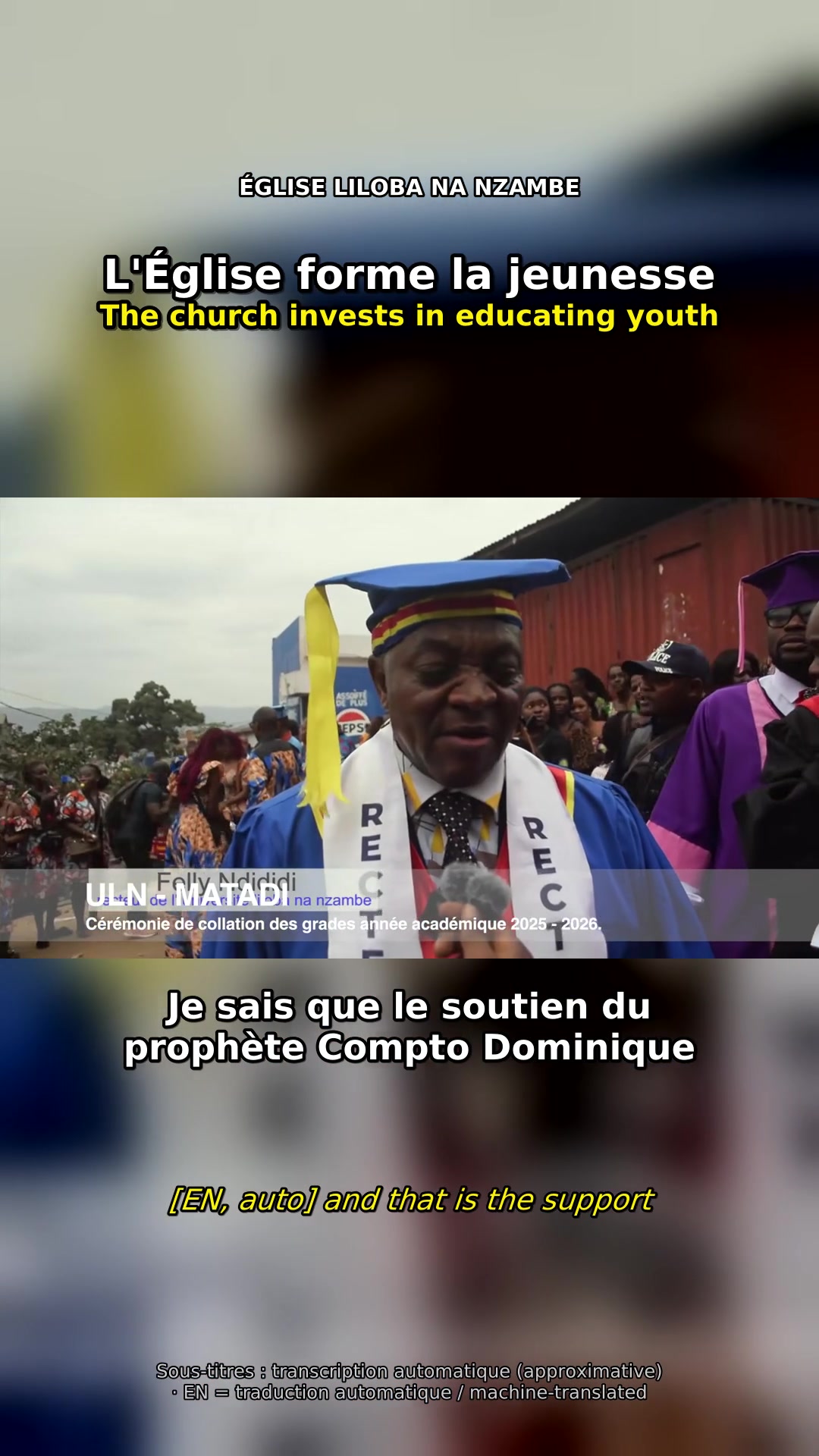 Youth and church formation graduation ceremony